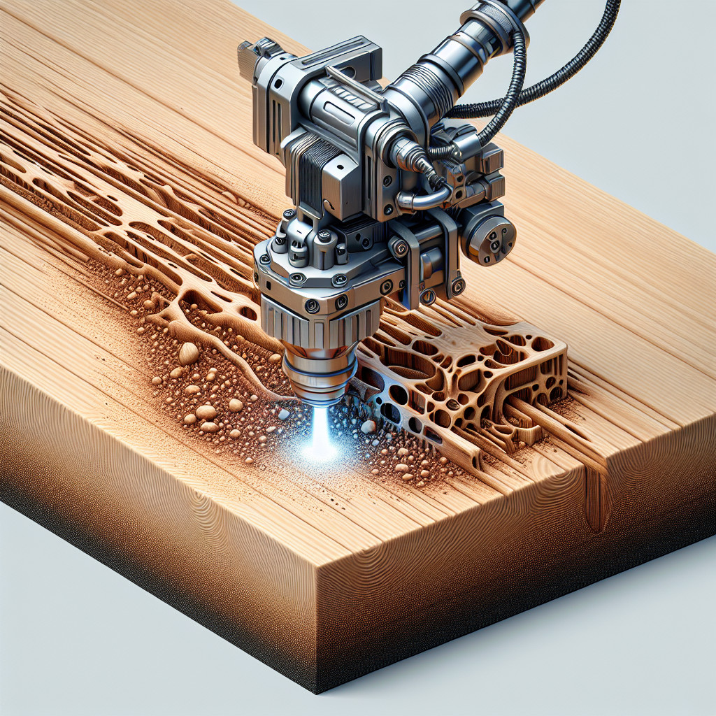 Laserové čištění dřeva jako metoda odstraňování povrchových skvrn a barev